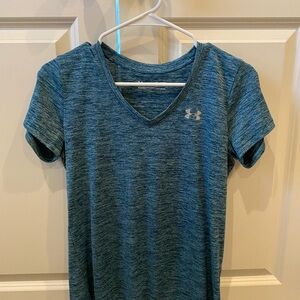 Under Armour Teal V-Neck T-Shirt